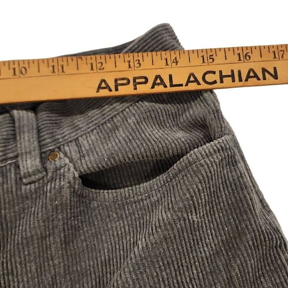 Lauren Ralph Lauren Green Label Gray Corduroy Pants Straight Leg Women's Size 10 - Picture 6 of 11